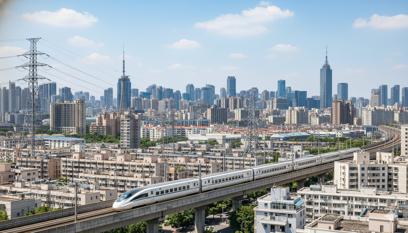 Kuala Lumpur cityscape with monorail